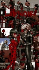 صور الدعسوقة والقط الاسود