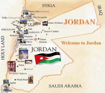 صور خريطة الاردن
