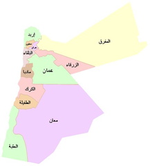 صور خريطة الاردن