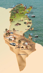 صور خريطة تونس