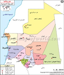 صور خريطة موريتانيا