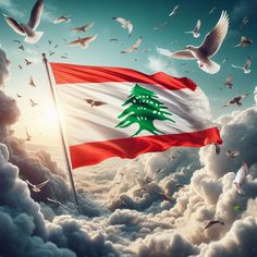 صور علم لبنان