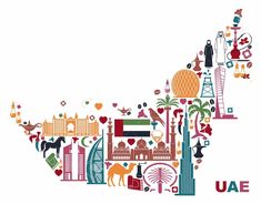 صور خريطة الامارات